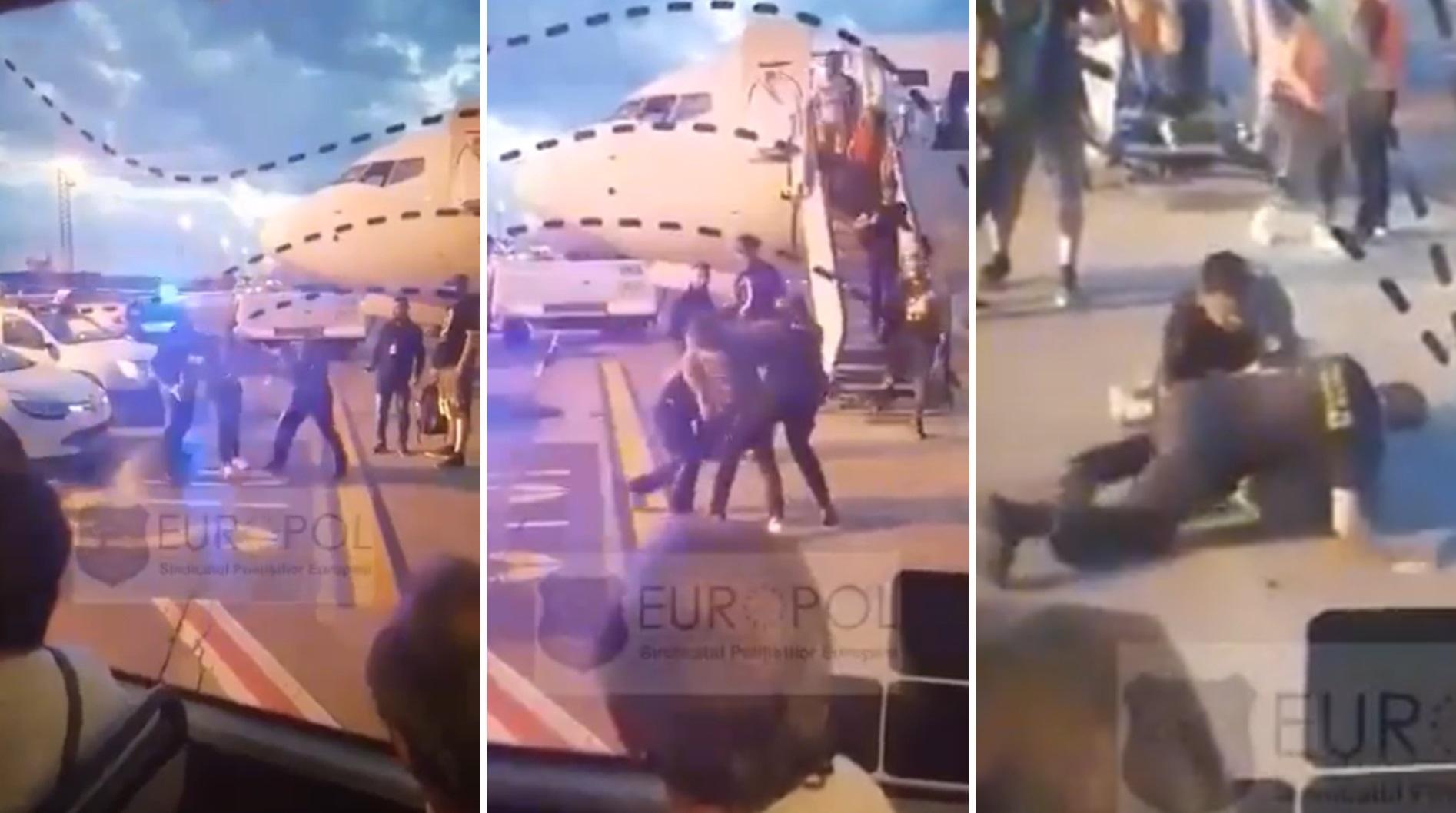 bărbat beat pe Aeroportul Henri Coandă