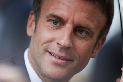 Emmanuel Macron s-a prezentat azi la vot