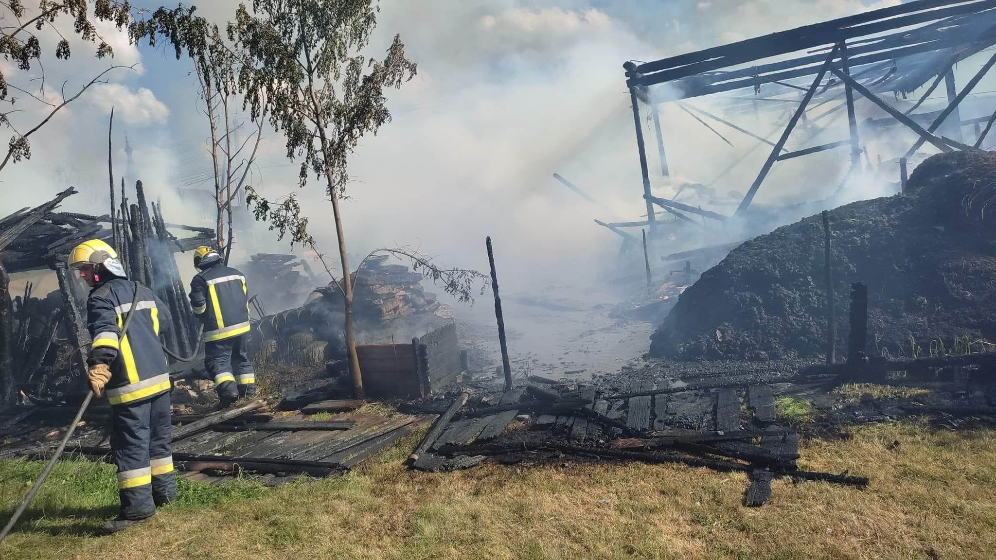 Incendiu în localitatea Joseni din Harghita