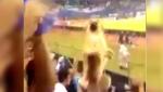 Un fan din Argentina, alături de câinele său, oferă cele mai tari bucurii la meciurile de fotbal