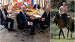 "Trebuie să ne arătăm pectoralii". Liderii G7 l-au ironizat pe Putin și au făcut glume pe seama pozelor la bustul gol ale liderului rus