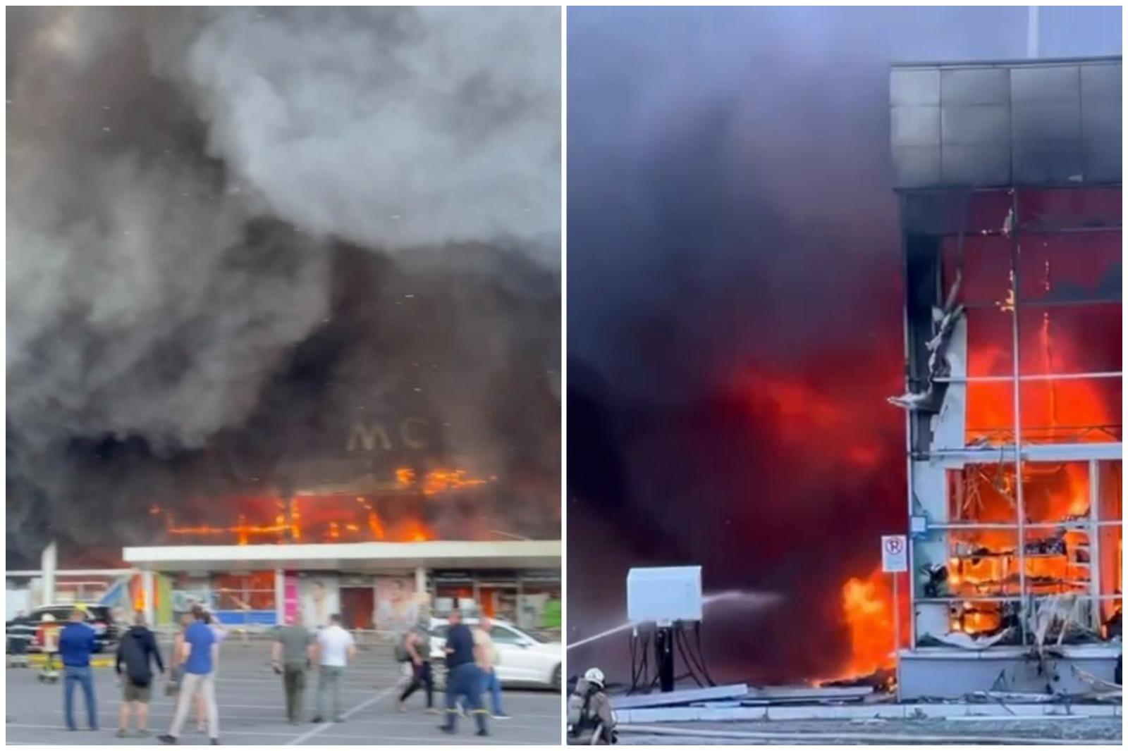 Mall din Donbas, cu peste 1000 de oameni în interior, lovit de rachete rusești, anunță Zelenski