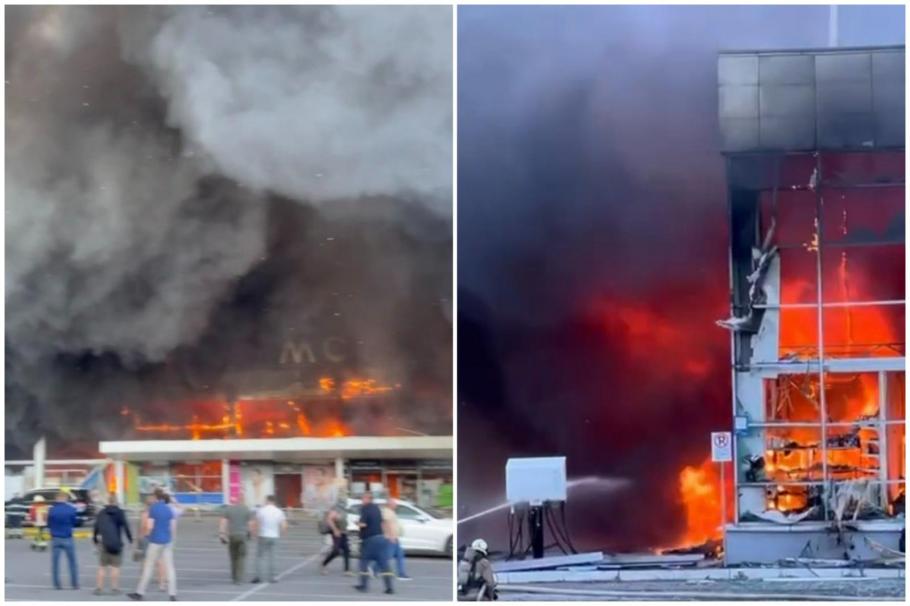 Zelenski, după ce ruşii au bombardat un mall: "Statul rus a devenit cea mai mare organizaţie teroristă din lume" Zelenski, după ce ruşii au bombardat un mall: "Statul rus a devenit cea mai mare organizaţie teroristă din lume"