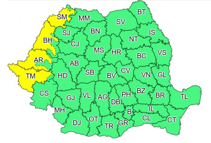 Alertă meteo de caniculă în România. Coduri galben și portocaliu emise de ANM în toată țara, până vineri