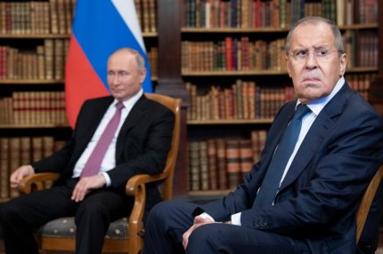 Serghei Lavrov şi Vladimir Putin