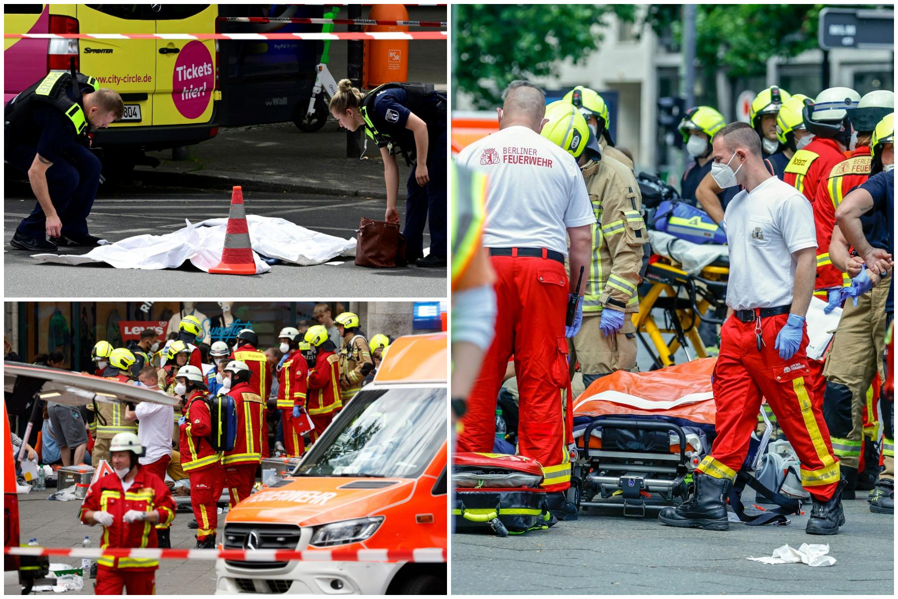 O maşină a intrat în mulţime, în Berlin, Germania