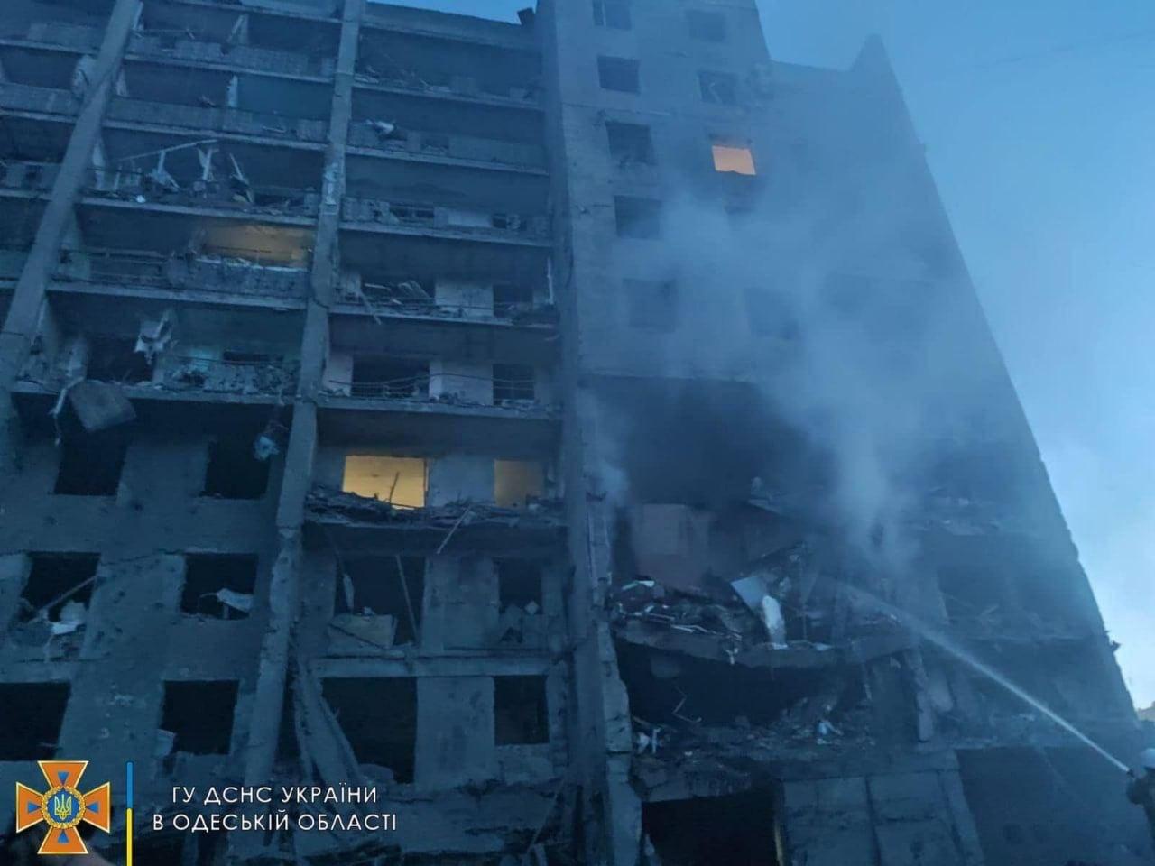 Primele imagini după atacul din Odessa