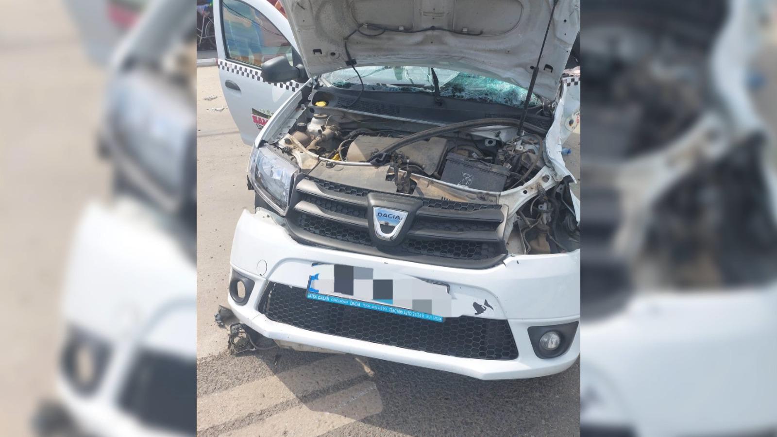 Accident în lanţ pe o stradă din Galaţi