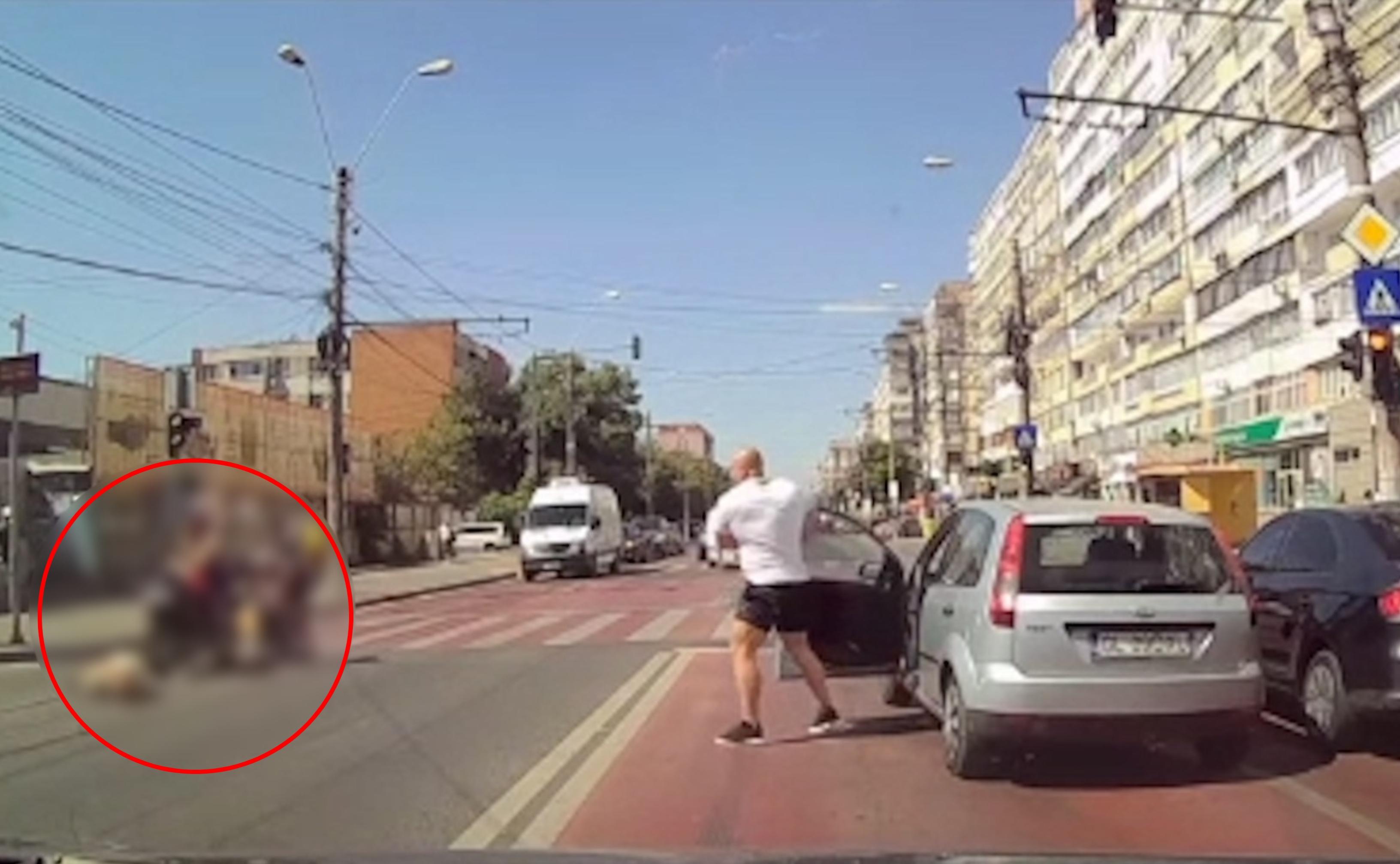 Accident în faţa Spitalului Judeţean din Galaţi