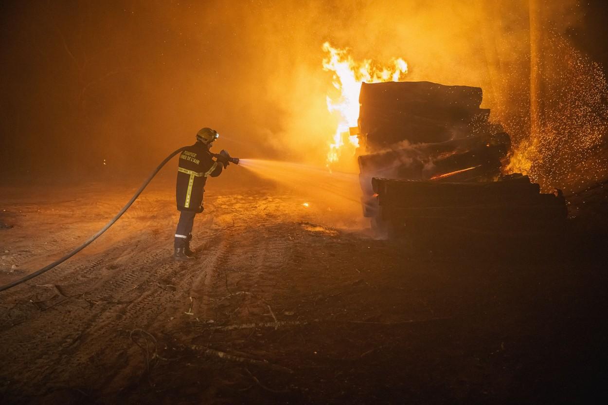 Incendii masive în sud-vestul Franţei, 2022