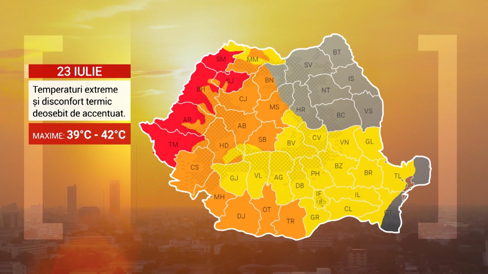 România "a fiert" la temperaturi de peste 43 grade. A fost cea mai caldă zi de la începutul anului