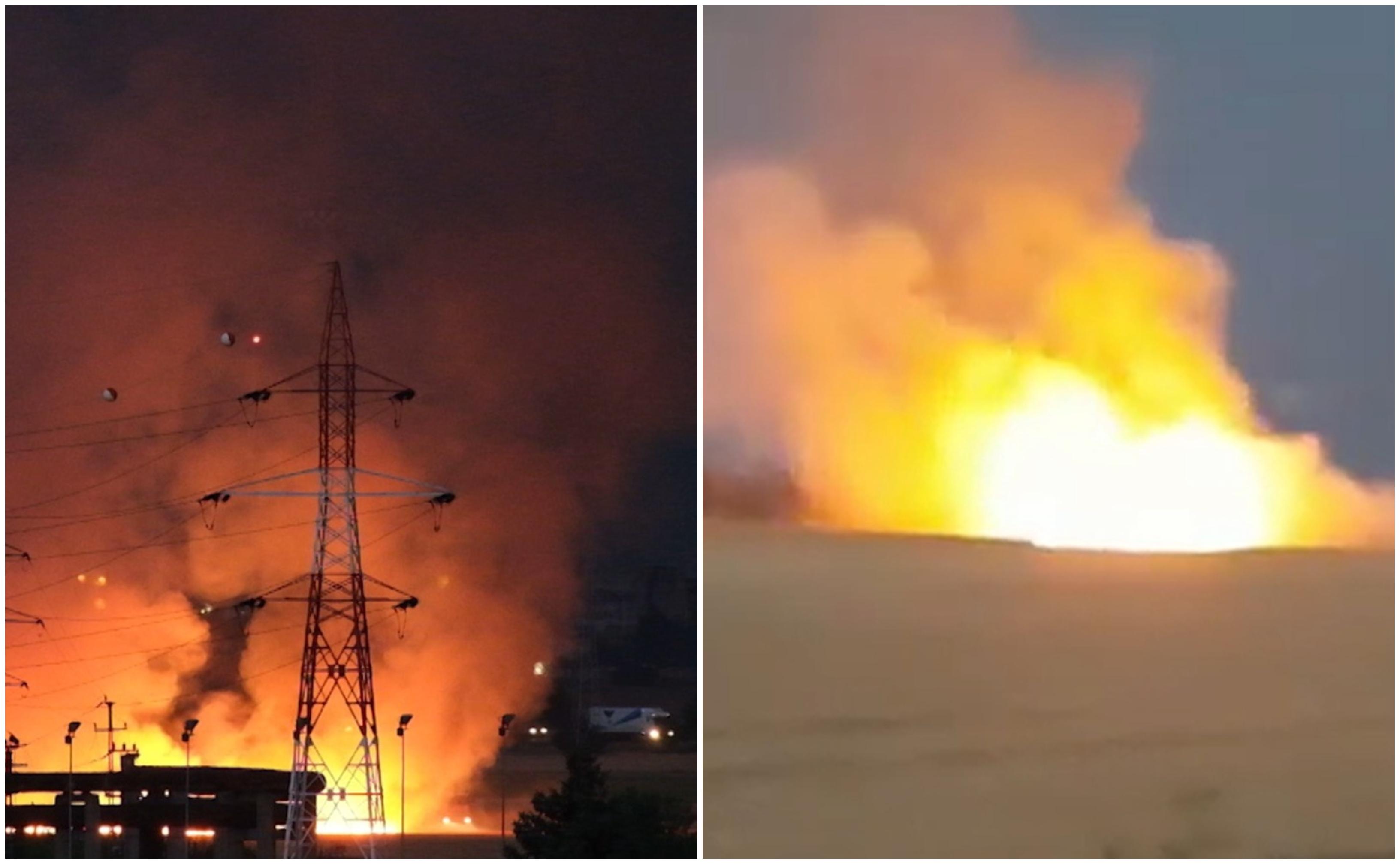 Vegetaţie uscată, făcută scrum la margnea Ploieştiului.