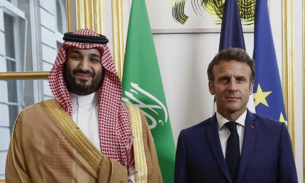 Emmanuel Macron și Mohammed bin Salman