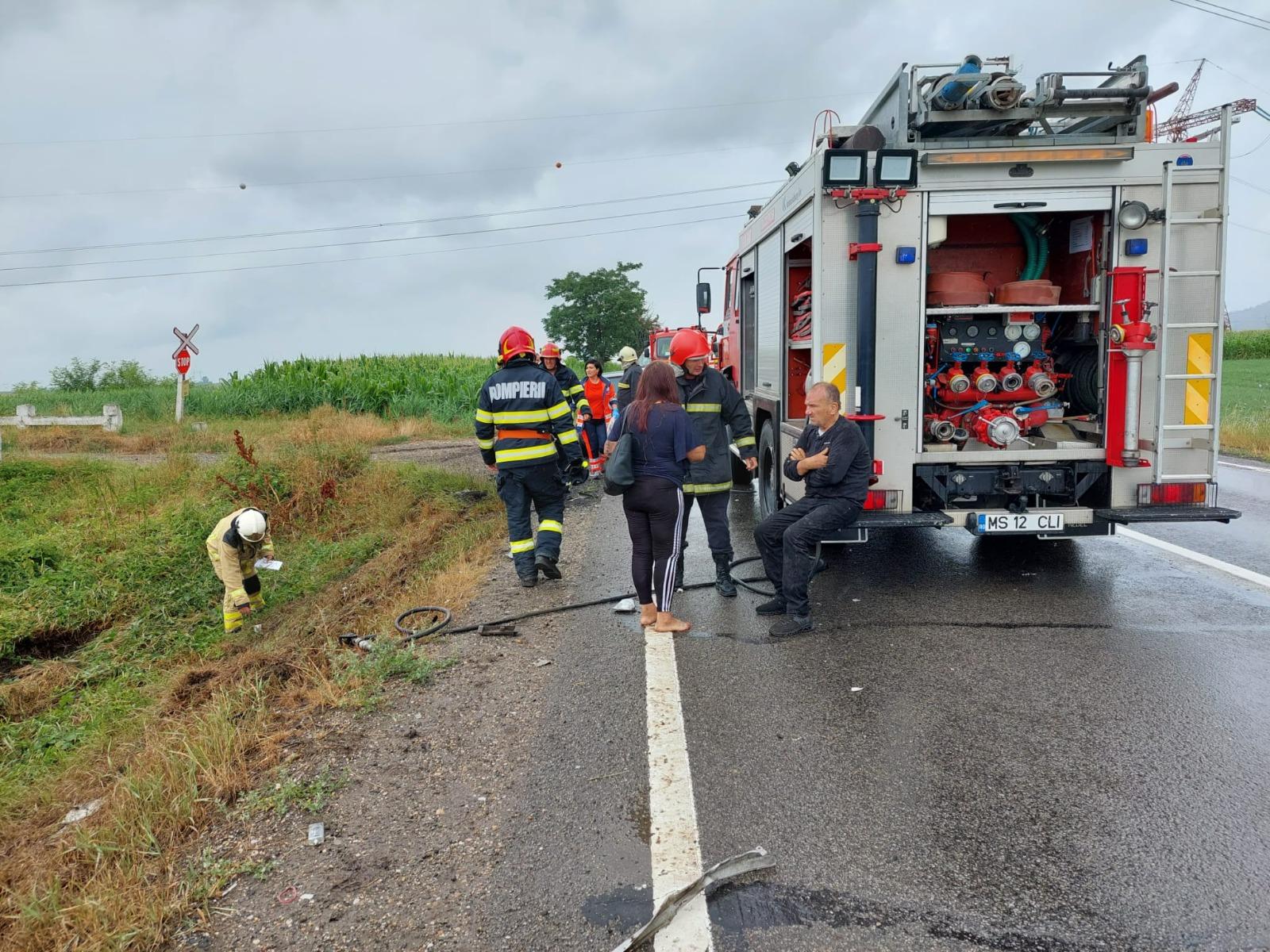 Accident pe o şosea din judeţul Mureş