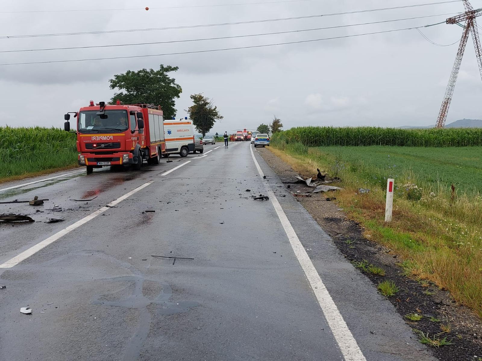 Accident pe o şosea din judeţul Mureş