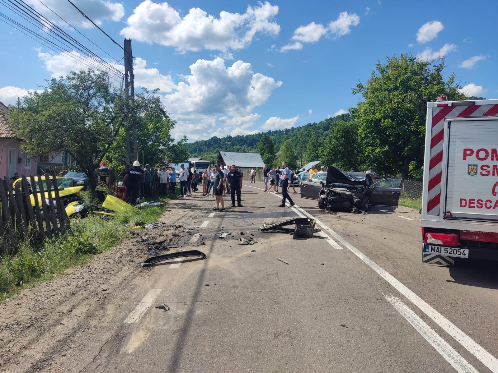 Accident grav pe o şosea din Bacău