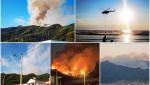 Incendii violente pe insula Thassos. Sute de pompieri intervin pentru stingerea flăcărilor. Turiștii sunt rugați să evite zona