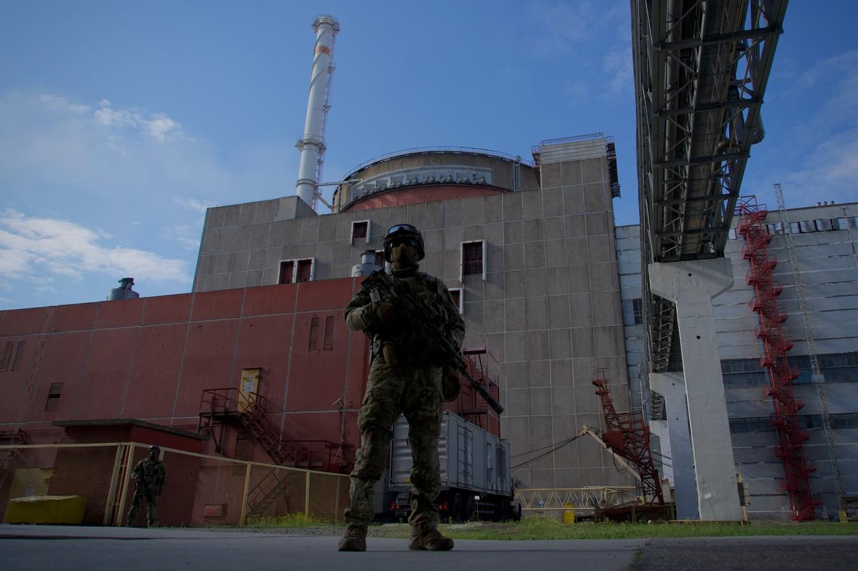Centrala nucleară de la Zaporojie este cea mai mare din Europa.