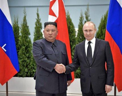 Vladimir Putin și Kim Jong-un