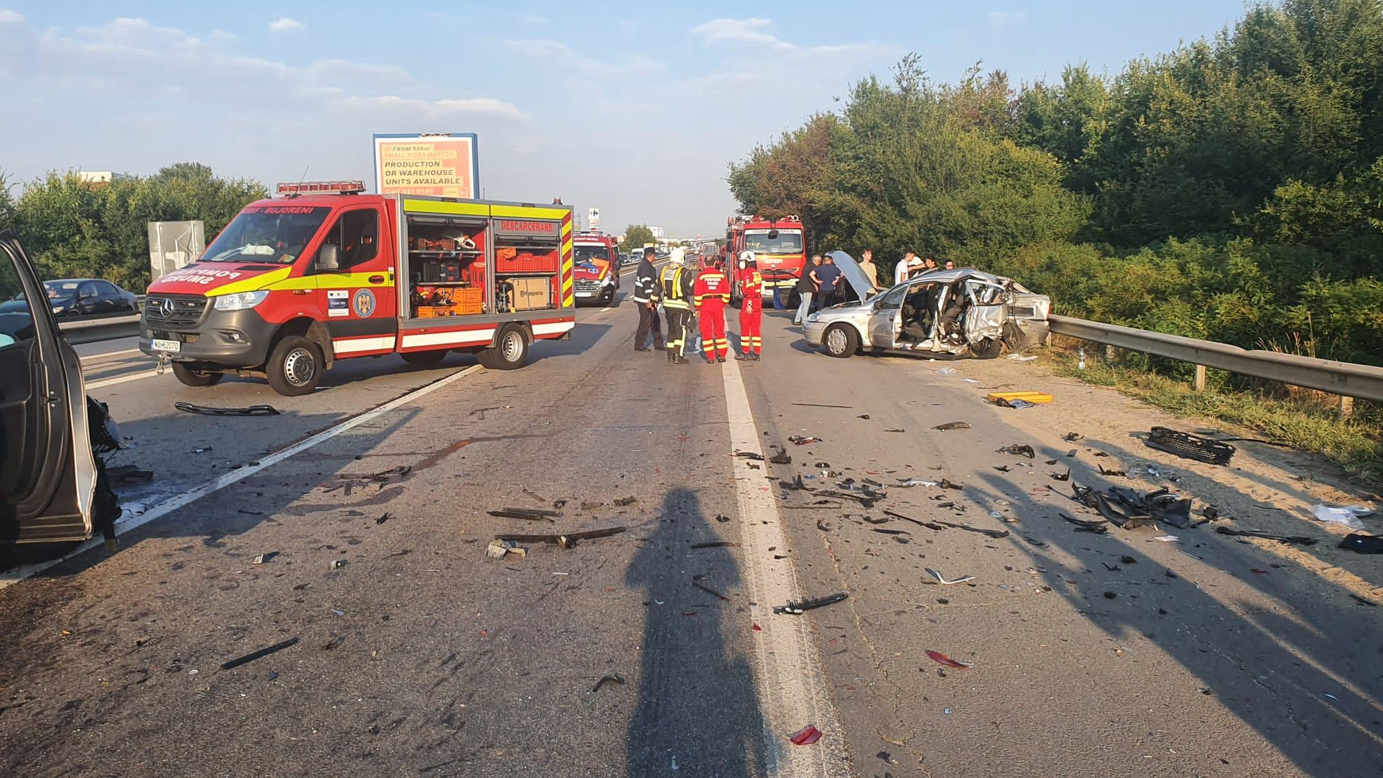 Accident cu şapte victime pe A1
