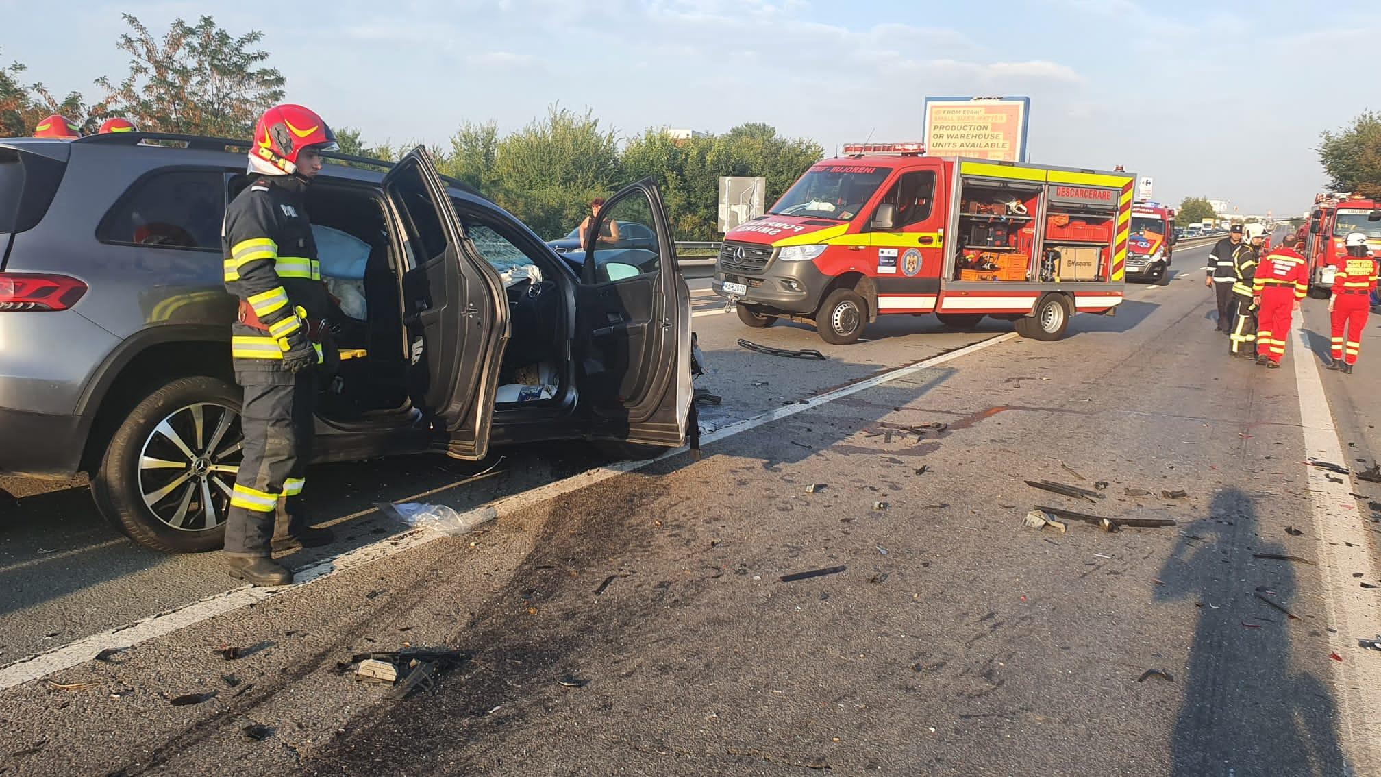 Accident cu şapte victime pe A1