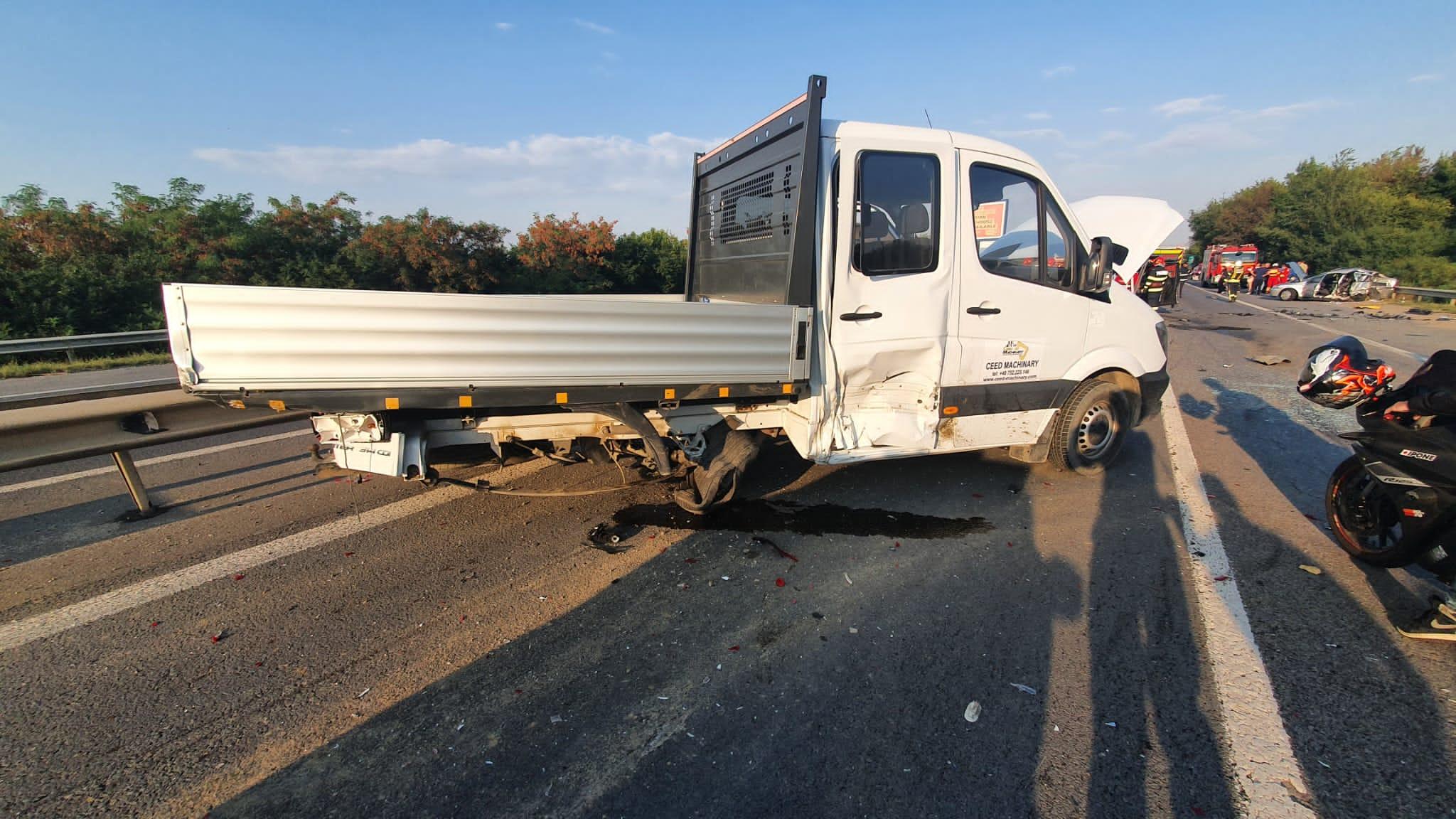Accident cu şapte victime pe A1