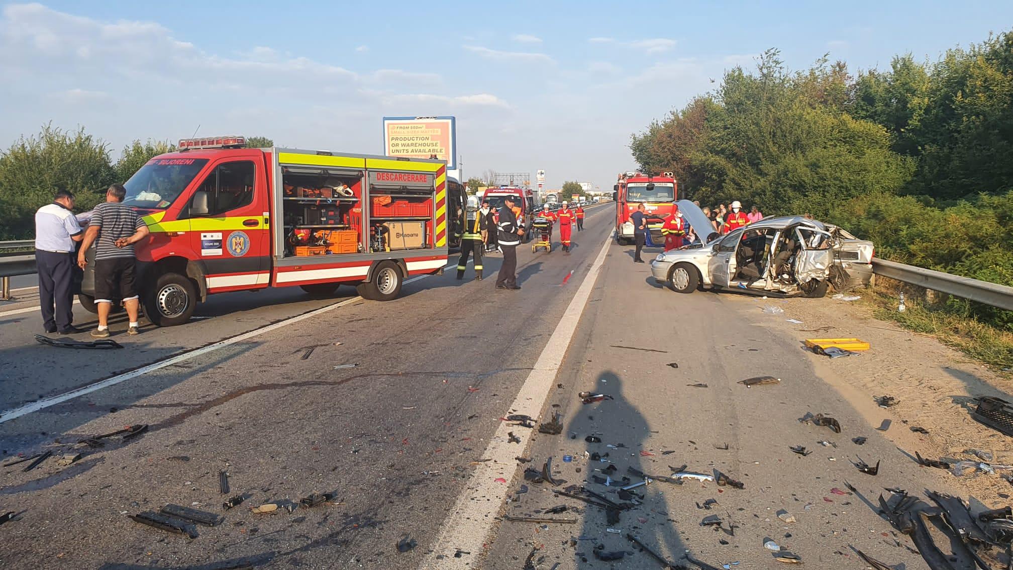 Accident cu şapte victime pe A1