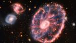 Imagine uluitoare publicată de NASA. Galaxia Cartwheel, observată la 500 de milioane de ani lumină cu telescopul James Webb