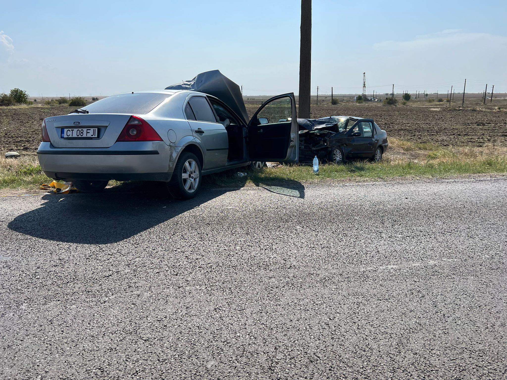 Accident frontal pe un drum din Galaţi