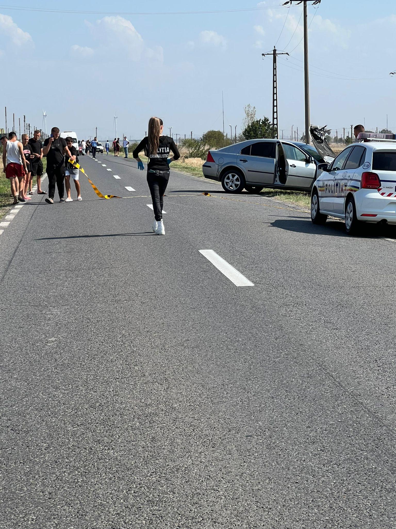 Accident frontal pe un drum din Galaţi