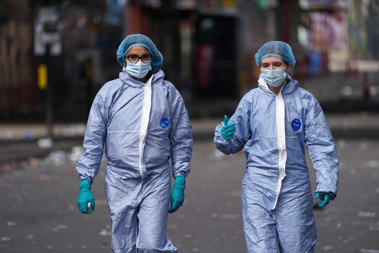 Imagini de la faţa locului