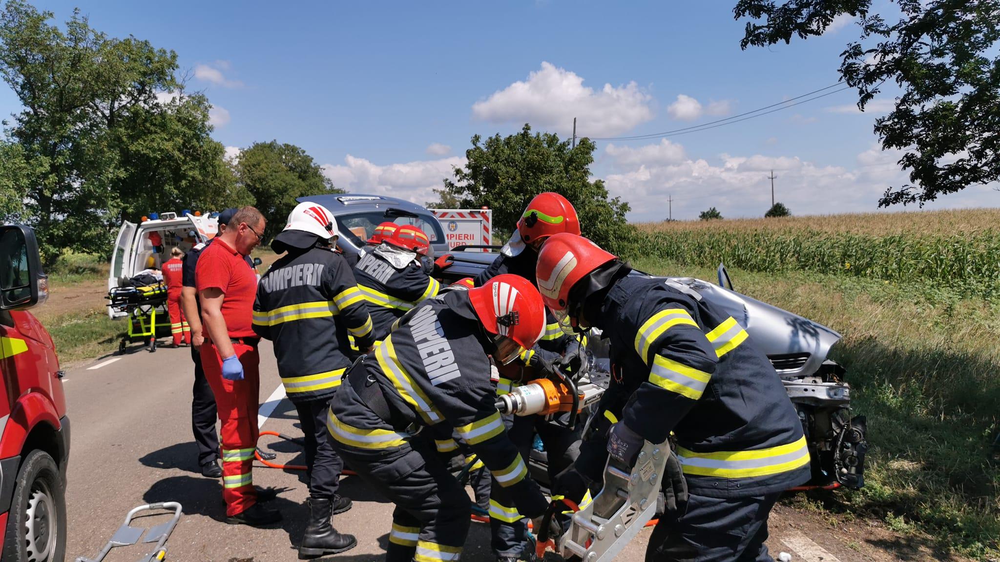 Accident pe o şosea din Botoşani
