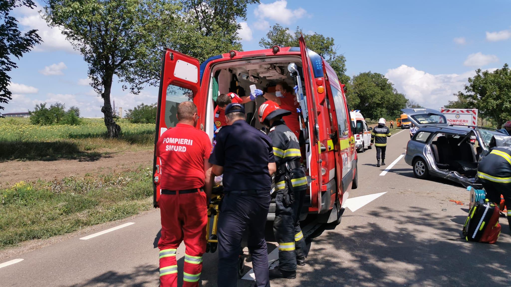 Accident pe o şosea din Botoşani