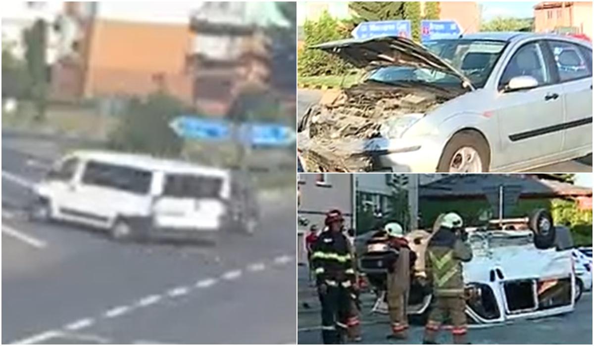 10 oameni au ajuns la spital, după o ciocnire violentă între un microbuz și un autoturism la Bălăușeri, Mureș. "Dacă intra un TIR era măcel"