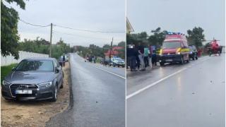 Accident mortal pe DN 55. O fetiţă de 4 ani, izbită în plin de un Audi, în timp ce încerca să traverseze strada