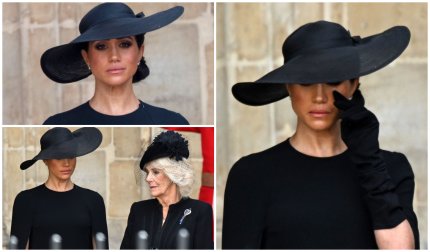 Meghan Markle a izbucnit în lacrimi, la funeraliile reginei Elisabeta a II-a