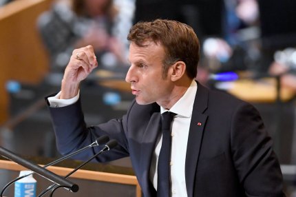 Macron a atacat la ONU țările care resping sancțiunile la adresa Rusiei: Cine păstrează tăcerea e complice