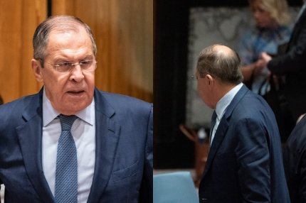 Serghei Lavrov a sfidat ONU. A venit târziu şi a fugit ca să nu audă cum e condamnată Rusia: Kuleba: "Diplomaţii ruşi fug la fel de repede ca soldaţii ruşi"