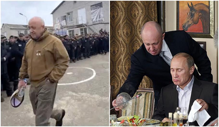 Evgheni Prigojin, bucătarul lui Putin, filmat în timp ce recruta soldați din închisorile rusești, august 2022 Evgheni Prigojin, bucătarul lui Putin, filmat în timp ce recruta soldați din închisorile rusești, august 2022