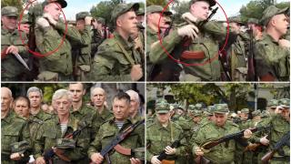 Imagini jenante cu un soldat rus care nu știe să țină arma pe umăr. Occidentul râde și de ”armata de bătrâni” a lui Putin. VIDEO