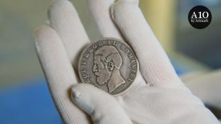 O monedă de 5 lei din 1881, scoasă la licitație pentru o sumă uriașă. Este considerată extrem de rară