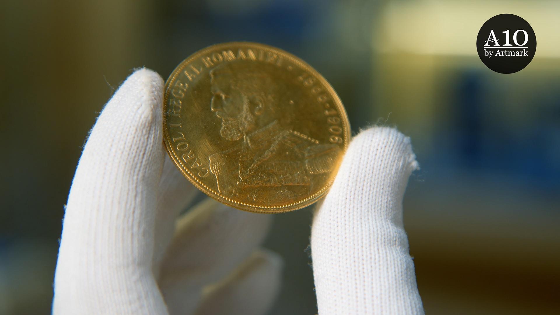 Monedă din aur de la 1906