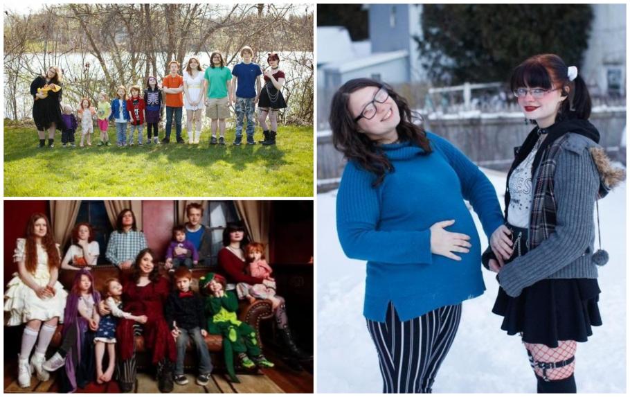 La 36 de ani, Veronica are 13 copii şi un nepoţel La 36 de ani, Veronica are 13 copii şi un nepoţel