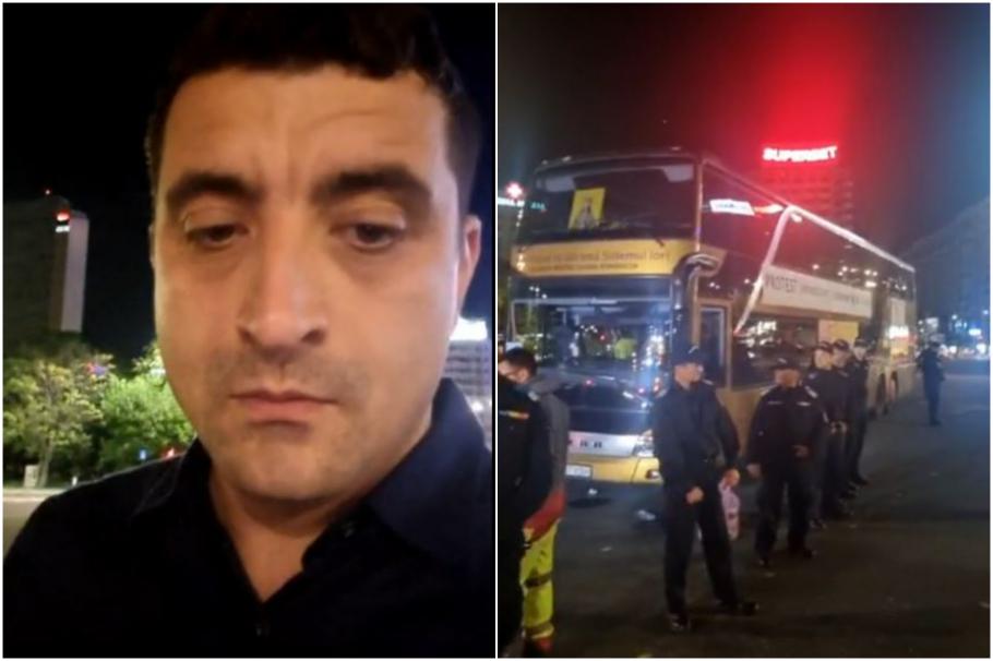 Momentul scandalului dintre George Simion şi poliţie în Piaţa Victoriei. A fost dat jos cu mascaţii din autocarul AUR: "Nu vă e ruşine?" Momentul scandalului dintre George Simion şi poliţie în Piaţa Victoriei. A fost dat jos cu mascaţii din autocarul AUR: "Nu vă e ruşine?"