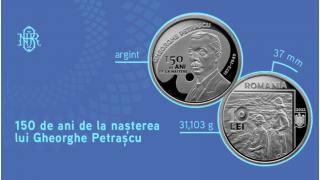 BNR lansează o monedă din argint cu tema "150 de ani de la naşterea lui Gheorghe Petraşcu". Cu cât se vinde