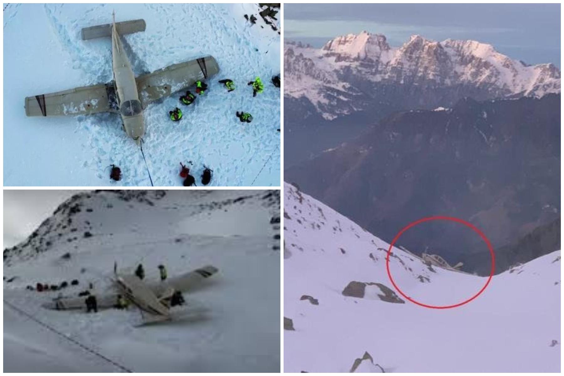 Avionul a aterizat la o înălțime de peste 2000 de metri