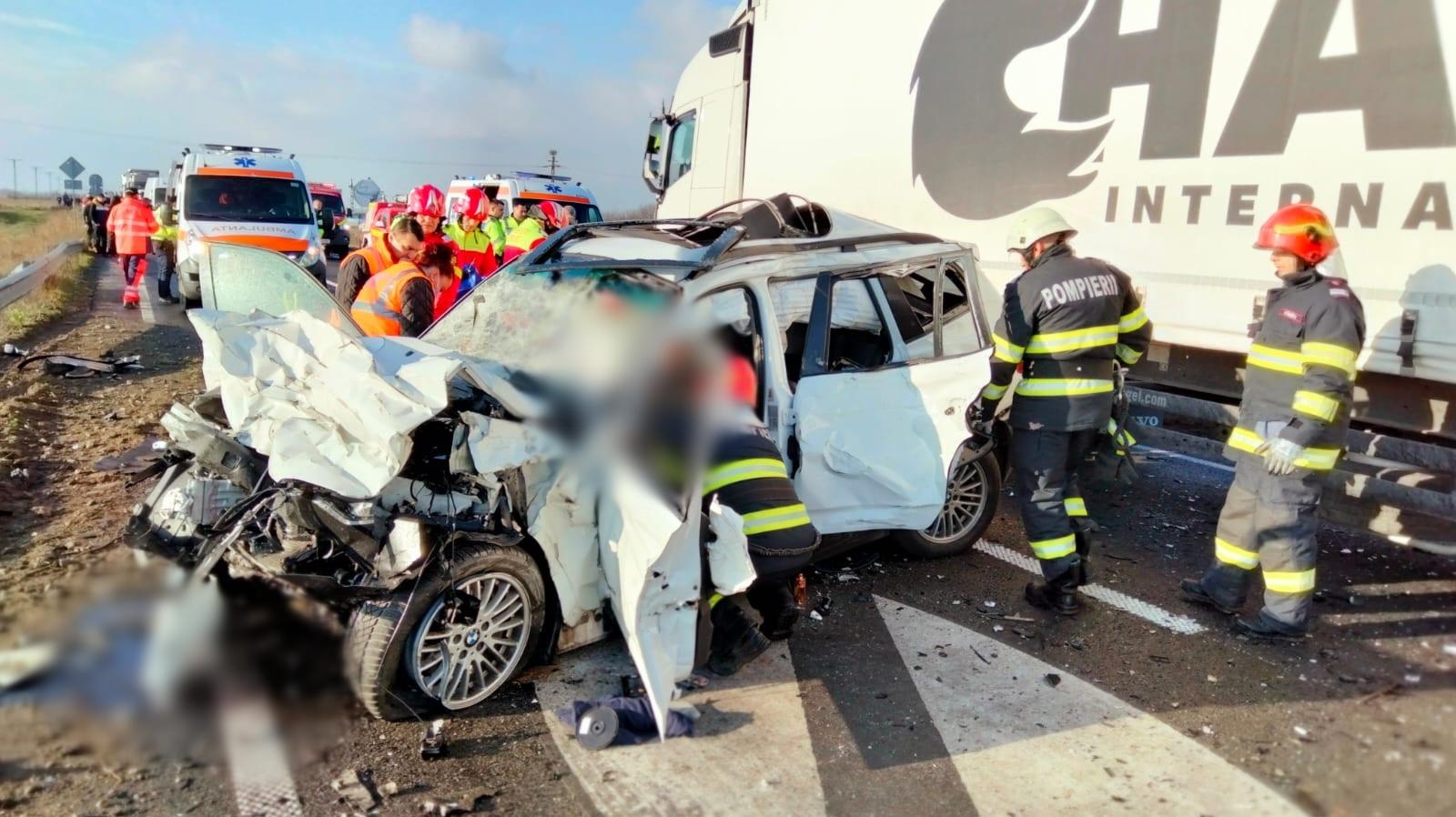 Accident rutier grav, pe DN6 Caransebeş - Lugoj