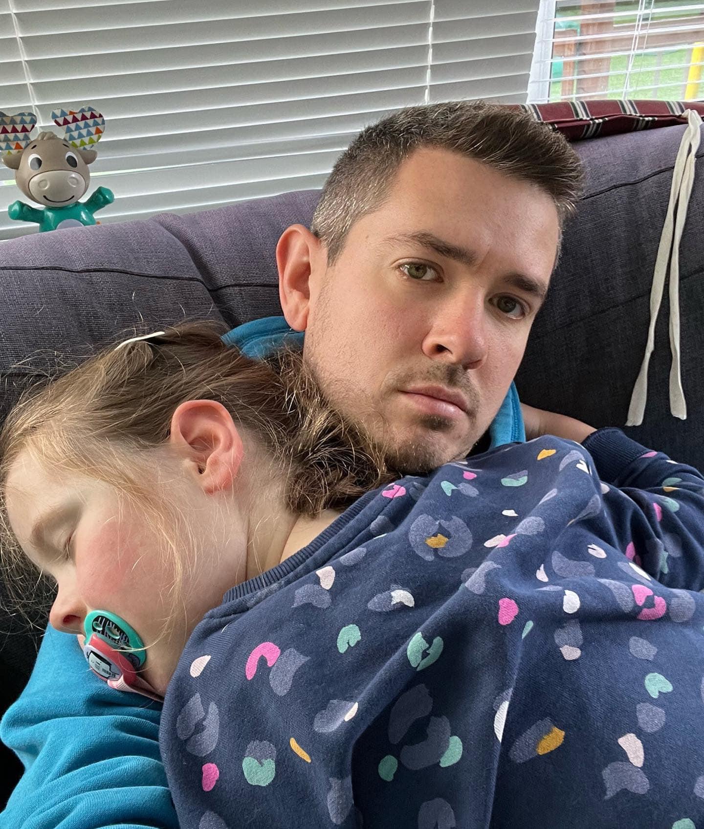 David Hutton şi fiica sa