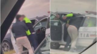 Amenda uriaşă primită de un şofer teribilist, după ce a dat flash-uri necontrolat pe A10, apoi a refuzat să prezinte actele şi a făcut gesturi obscene