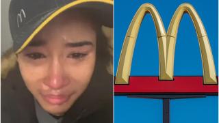 A renunţat la jobul de birou ca să se angajeze la McDonald's. După o singură tură a izbucnit în lacrimi